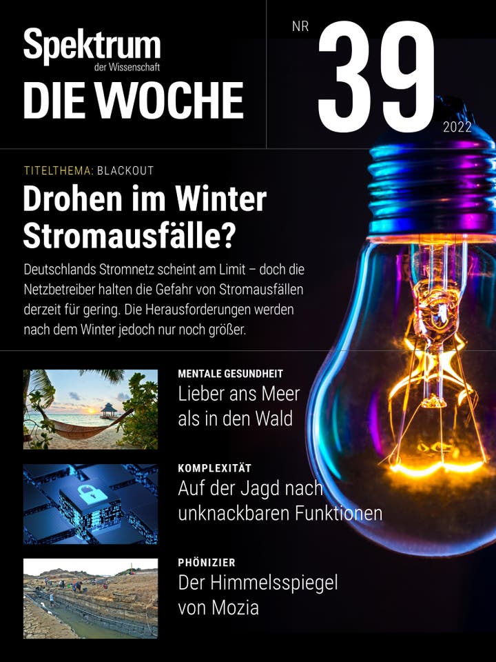 Spectrum - The Week - 39/2022 - Are there blackouts in winter?